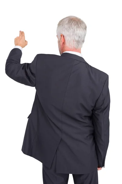 Businessman pointing at something — Stock Photo, Image