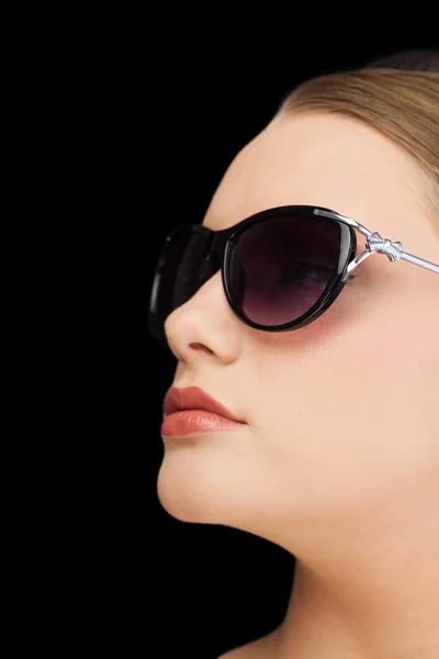 Pensive classy blonde wearing sunglasses — Stock Photo, Image