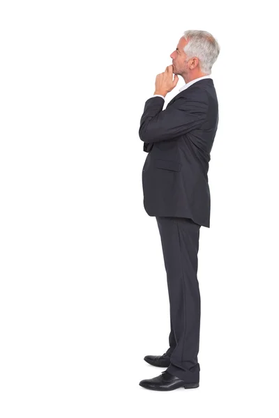 Thoughtful mature businessman posing — Stock Photo, Image