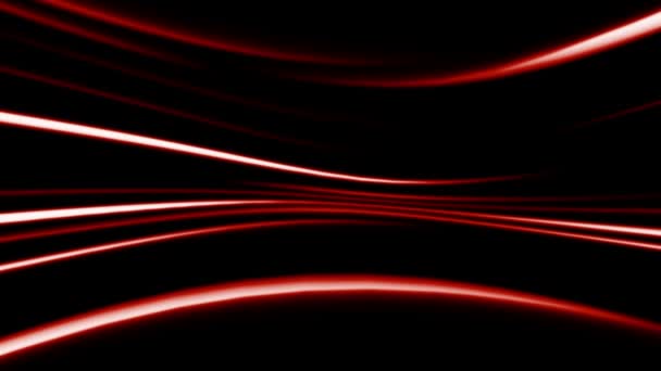 Abstract red line on black background — Stock Video