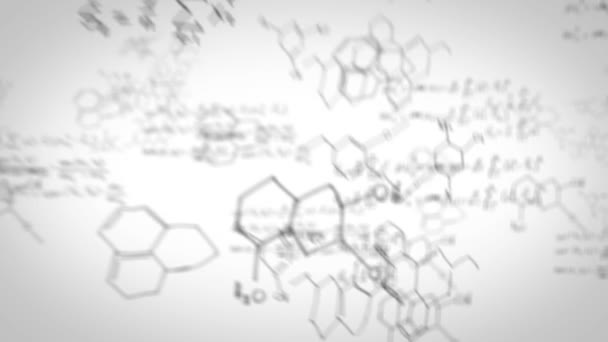 Laborassistenten arbeiten vor Chemikalien-Entwürfen — Stockvideo