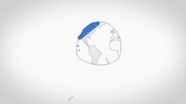 Анимация бизнес-диаграммы — стоковое видео