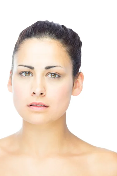 Front view of lovely woman looking at camera — Stock Photo, Image