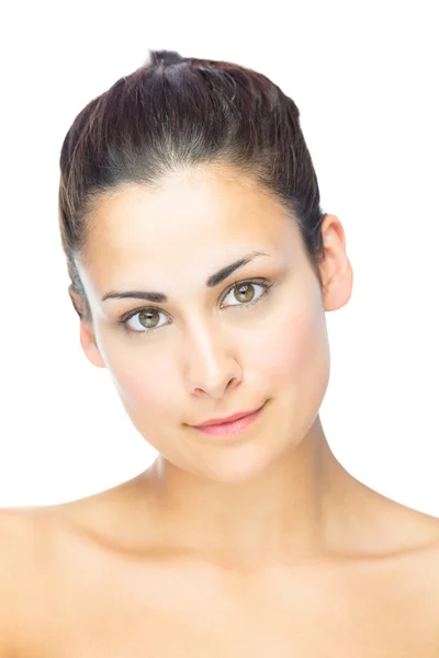 Portrait of friendly smiling brunette woman — Stock Photo, Image