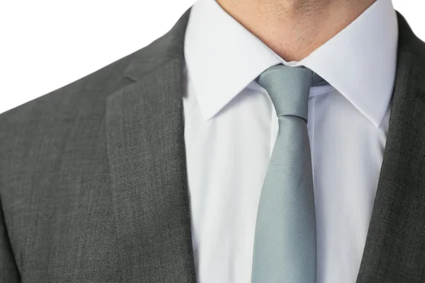 Close up of businessman wearing a tie — Stock Photo, Image