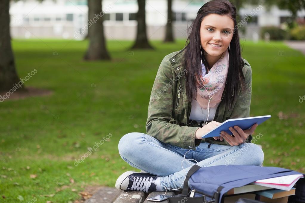 First time model brunette students