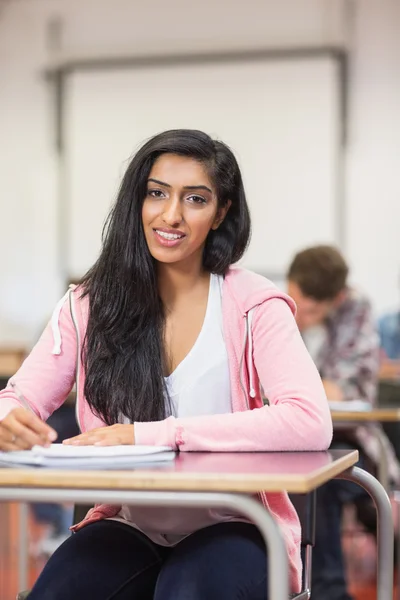 Portrait of a female student in the classroom — Stock Photo, Image