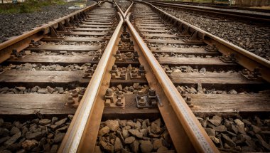 Railway tracks clipart