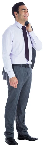 Smiling businessman standing — Stock Photo, Image