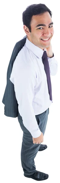 Smiling businessman standing — Stock Photo, Image