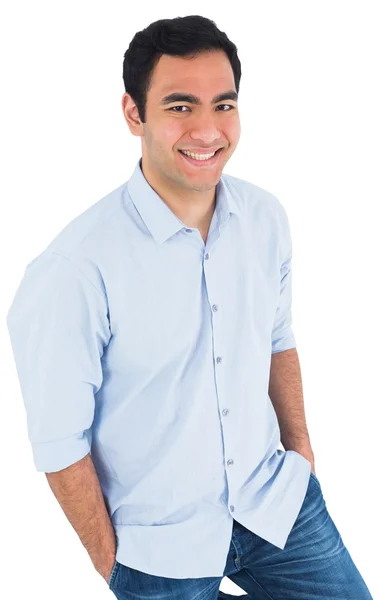 Smiling casual man standing — Stock Photo, Image