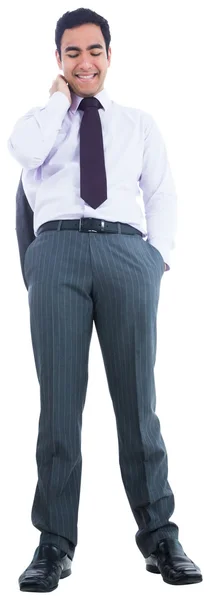 Smiling businessman standing — Stock Photo, Image