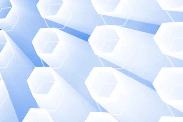 Abstrakt glödande hexagon — Stockfoto