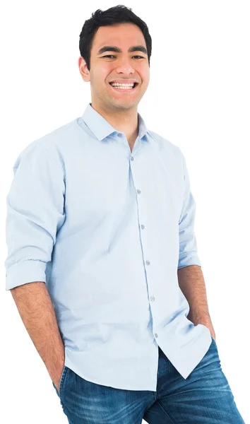 Smiling casual man standing — Stock Photo, Image