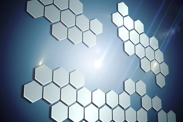 Technological background with hexagons — Stock Photo, Image