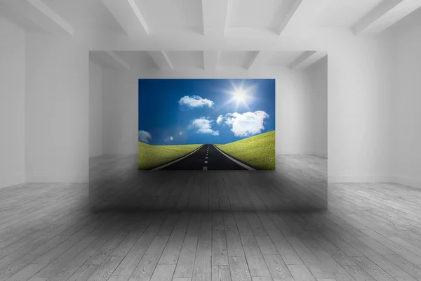 Room with picture of landscape — Stock Photo, Image
