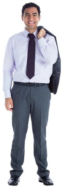 Smiling businessman standing — Stock Photo, Image