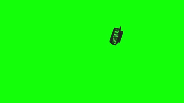 ヘッドフォンの図面 — ストック動画
