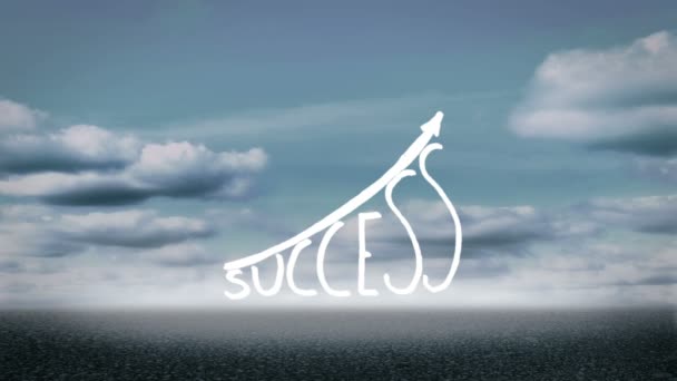 Crescita grafica di successo — Video Stock