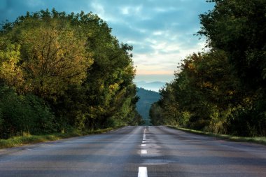 Open road background clipart