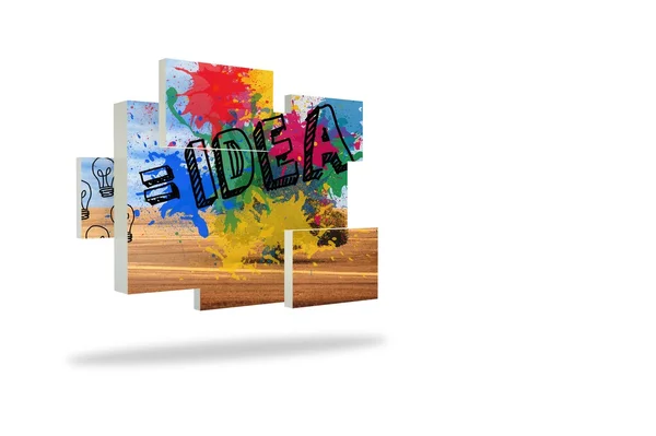 Idea en pantalla abstracta — Foto de Stock