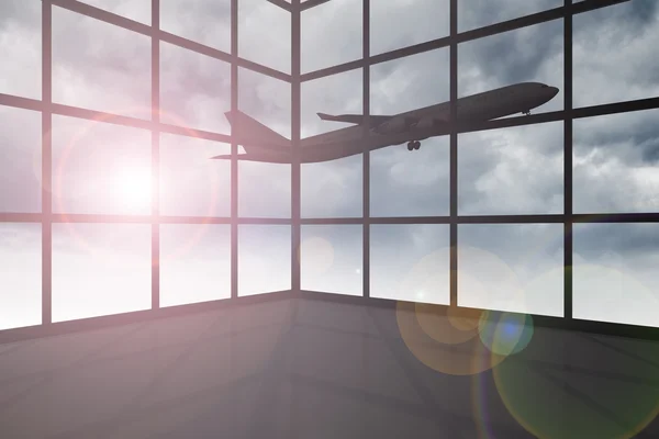 Penceresi uçan uçak — Stok fotoğraf