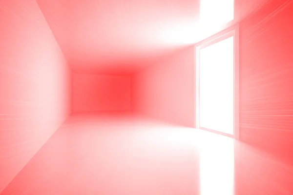 Leuchtend rotes Zimmer — Stockfoto