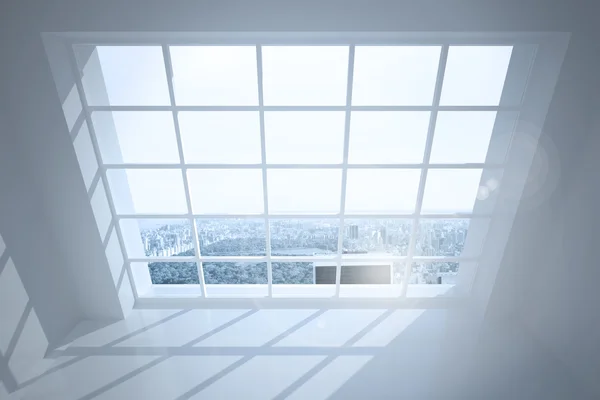 大きな窓表示市ルーム — ストック写真