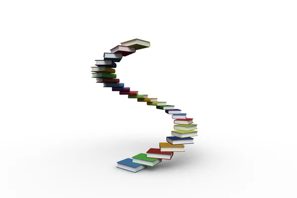 Steps made out of books — Stock Photo, Image