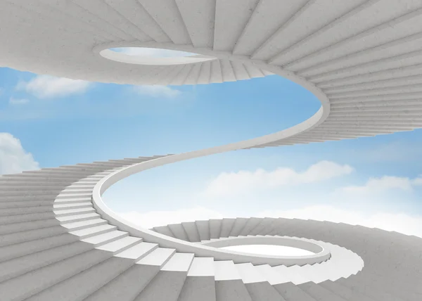 空の螺旋階段 — ストック写真