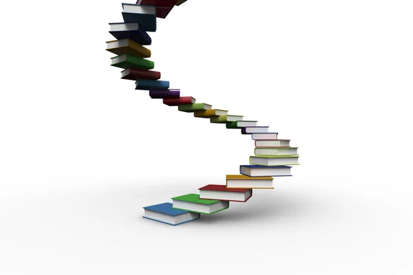 Steg gjord av böcker — Stockfoto