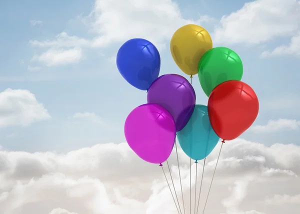 Ballonnen in de lucht — Stockfoto