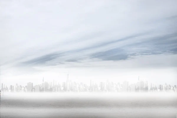 City on the horizon — Stock Photo, Image