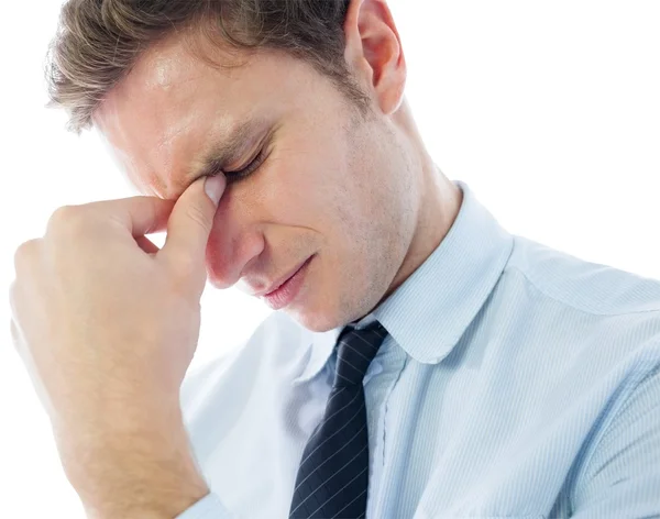 Businessman with a headache — Stock Photo, Image