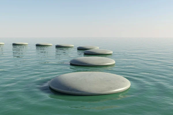 Piscina di roccia zen — Foto Stock