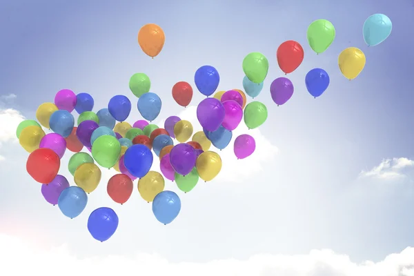 Ballonnen in de lucht — Stockfoto