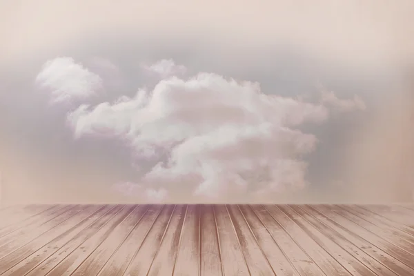Nuvens em um quarto — Fotografia de Stock