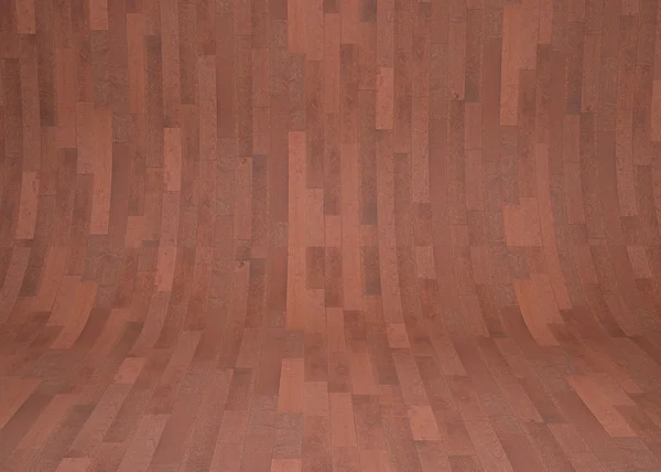 Изогнутая деревянная комната — стоковое фото