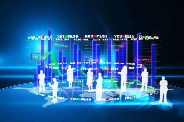 주식 시장 인터페이스 — 스톡 사진