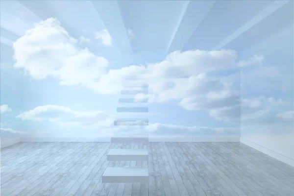 Wolken in einem Raum — Stockfoto