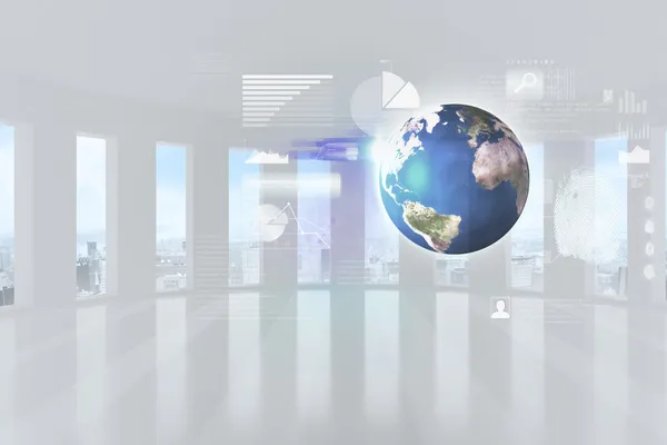 Global business hologram — Stock Photo, Image
