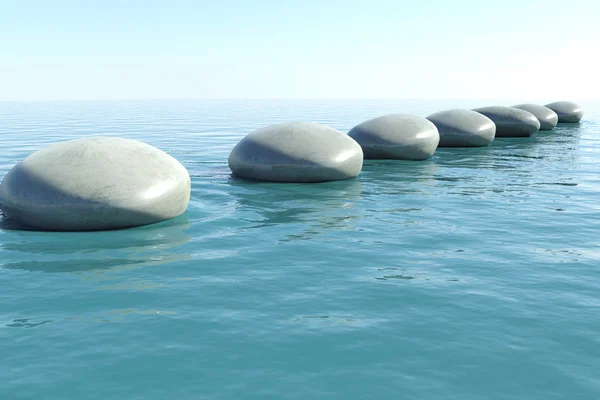 Piscina de roca zen — Foto de Stock