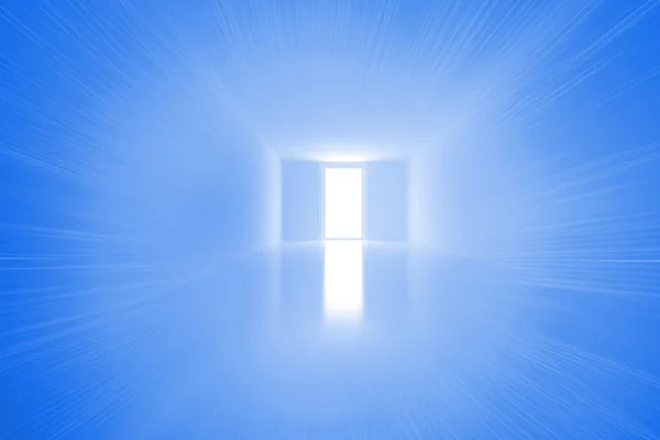 Luminosa sala blu — Foto Stock