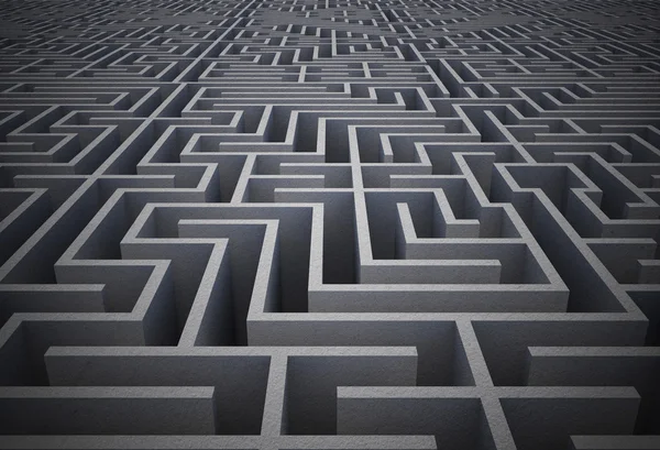 Difficile labirinto puzzle — Foto Stock