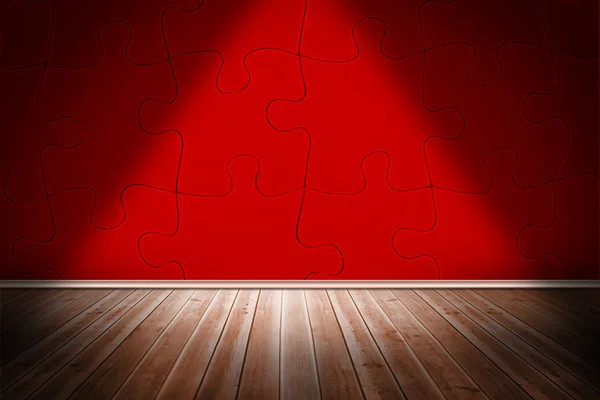 Stanza rossa del puzzle — Foto Stock