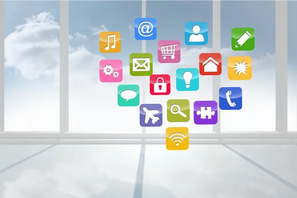 Computing application icons — Stock Photo, Image