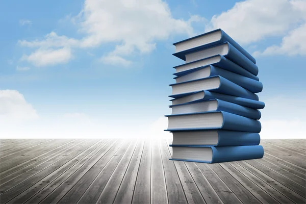 Stack di libri contro il cielo — Foto Stock