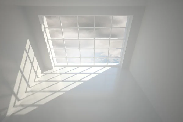 Blue sky seen through window — Stock Photo, Image