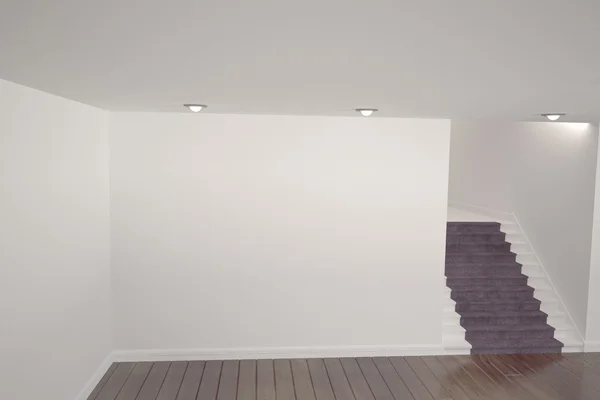 Digitally generated room with stairs — Stock Photo, Image