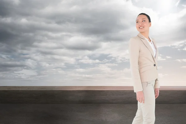 Складене зображення усміхнений азіатських бізнес-леді — 스톡 사진
